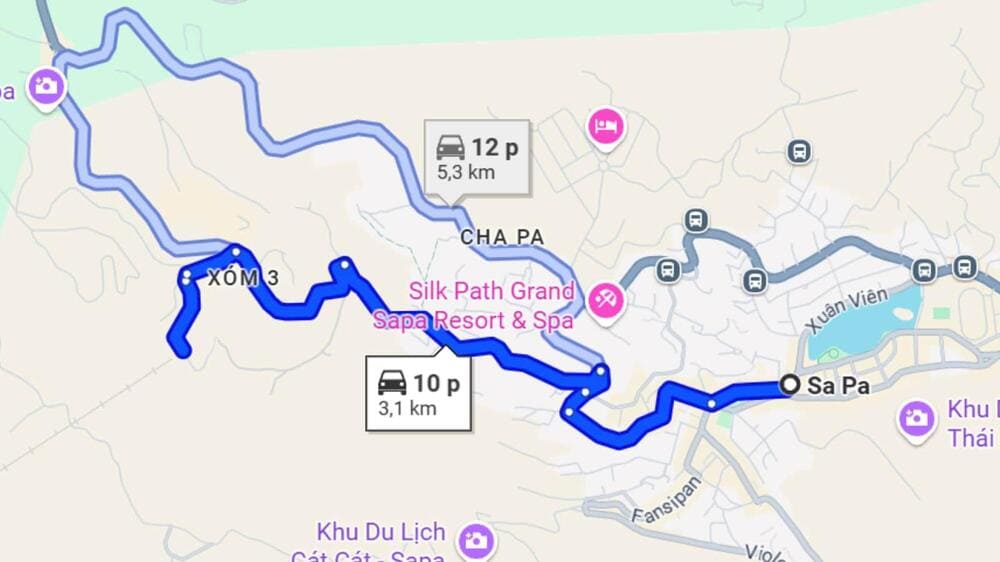 Travelers can easily reach the Fansipan cable car station from Sapa town center. (Source: Internet)